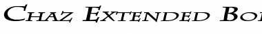 Chaz Extended Font