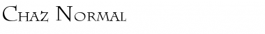 Chaz Normal Font