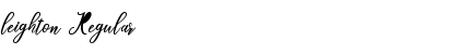leighton Regular Font leighton Regular Font