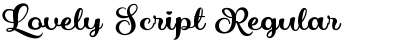 Lovely Script Font