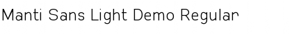 Download Manti Sans Light Demo Font Download Manti Sans Light Demo Font