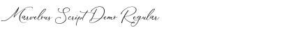 Download Marvelous Script Demo Font