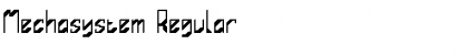 Download Mechasystem Font Download Mechasystem Font