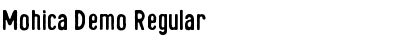 Mohica Demo Font