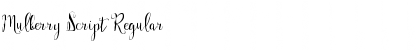 Download Mulberry Script Font
