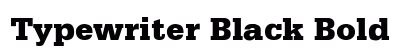 Typewriter Black Bold preview
