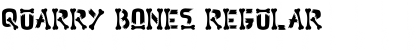 Quarry Bones Regular Font