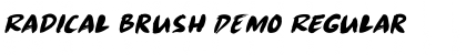Download Radical Brush DEMO Font