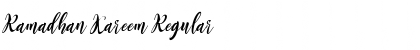 Ramadhan Kareem Font