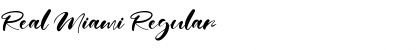 Real Miami Font