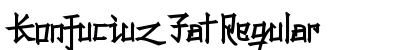 Konfuciuz Fat Regular preview