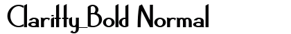Claritty_Bold Normal preview