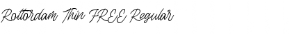 Download Rottordam Thin FREE Font