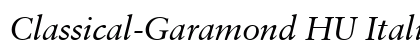 Classical-Garamond HU Italic preview