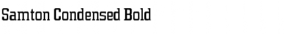 Samton Condensed Bold Font