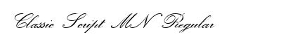 Classic Script MN Regular preview