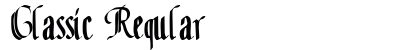 Classic Regular preview