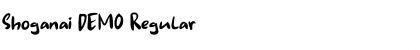 Shoganai DEMO Font
