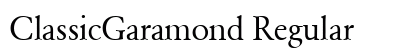 ClassicGaramond Regular Preview