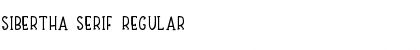Sibertha serif Font