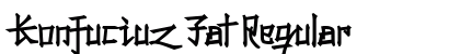 Konfuciuz Fat Regular preview