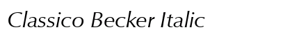 Classico Becker Italic preview