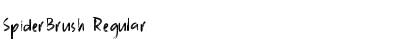 SpiderBrush Font