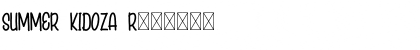 SUMMER KIDOZA Font