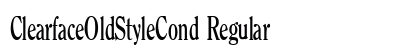 ClearfaceOldStyleCond Regular preview