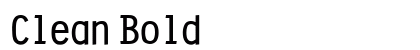 Clean Bold preview