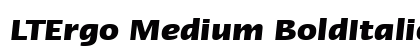 LTErgo Medium BoldItalic preview