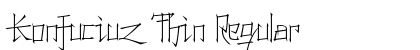 Konfuciuz Thin Regular preview