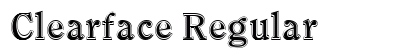 Clearface Regular preview