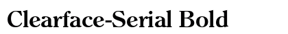 Clearface-Serial Bold preview