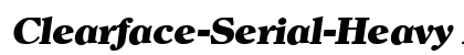 Clearface-Serial-Heavy RegularItalic preview