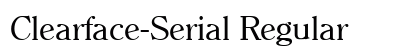 Clearface-Serial Regular Preview