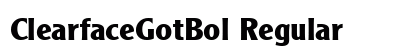 ClearfaceGotBol Regular preview