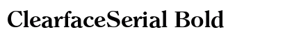 ClearfaceSerial Bold preview