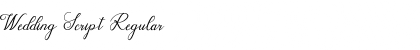 Wedding Script Font