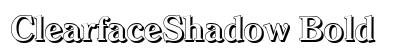 ClearfaceShadow Bold preview