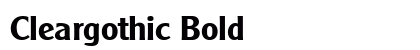 Cleargothic Bold preview