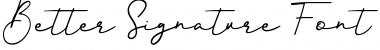 Better Signature Font
