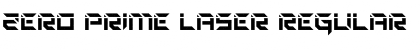 Zero Prime Laser Regular Font