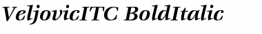 VeljovicITC Bold Italic Font