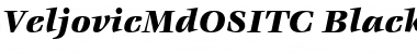 VeljovicMdOSITC Black Italic Font