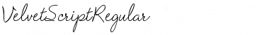 VelvetScript Font