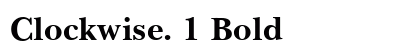 Clockwise. 1 Bold preview