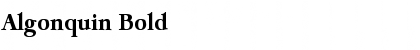 Download Algonquin Bold Font Download Algonquin Bold Font
