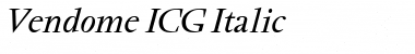 Vendome ICG Font