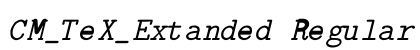 CM_TeX_Extanded Regular preview